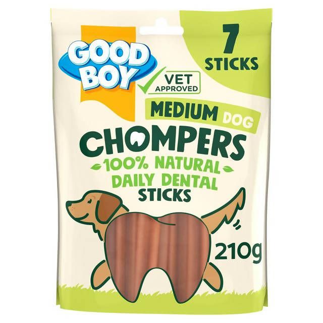 Good Boy Natural Dental Sticks Medium Dog Treats x7 Dog chews Sainsburys   