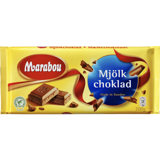 Marabou Mjolkchoklad Milk Chocolate   200g