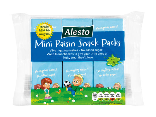 Alesto 12 Mini Raisin Snack Packs Crisps, Nuts & Snacking Fruit Lidl   