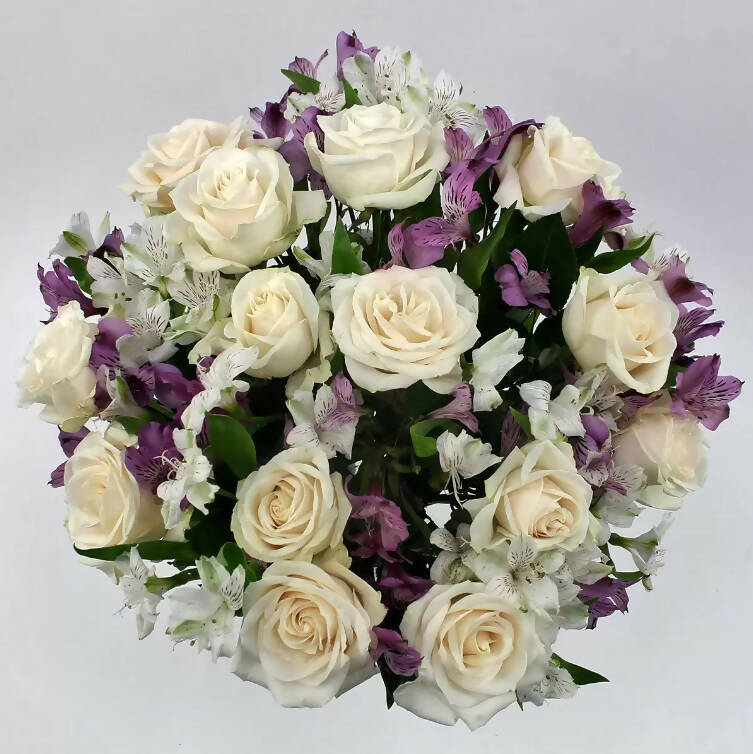 34 Stem Colombian Rose & Alstroemeria Flower Bouquet