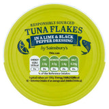 Sainsbury's Tuna Flakes in a Lime & Black Pepper Dressing 80g Fish Sainsburys   