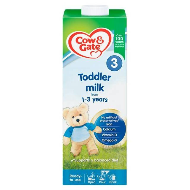 Cow & Gate 3 Toddler Milk from 1-3 Years 1L baby milk & drinks Sainsburys   