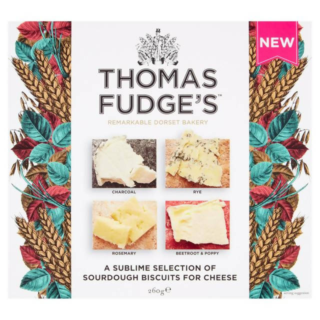 Thomas Fudge's a Sublime Selection of Sourdough Biscuit for Cheese 260g Crackers Sainsburys   