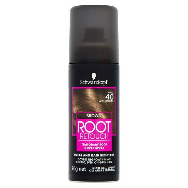 Schwarzkopf Root Retouch Temporary Cover Root Spray Brown 120ml Beauty at home Sainsburys   