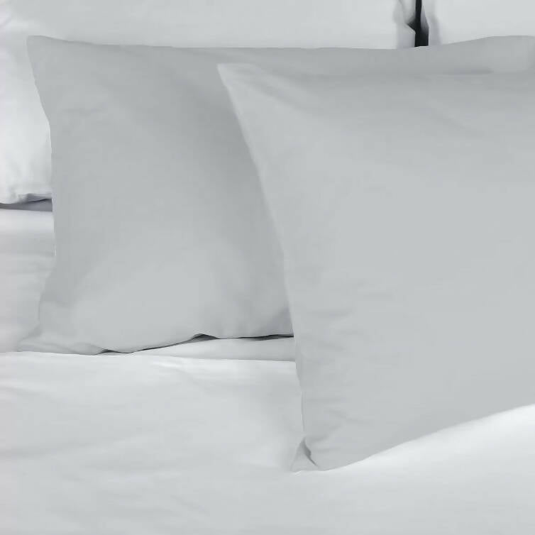 Purity Home Easy-care 400 Thread Count Cotton 3 Piece Bed Set, Light Grey in 4 Sizes Bed Set Costco UK   