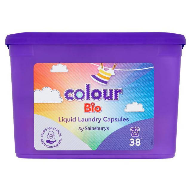 Sainsbury's Colour Bio Liquid Laundry Capsules (38 Washes)