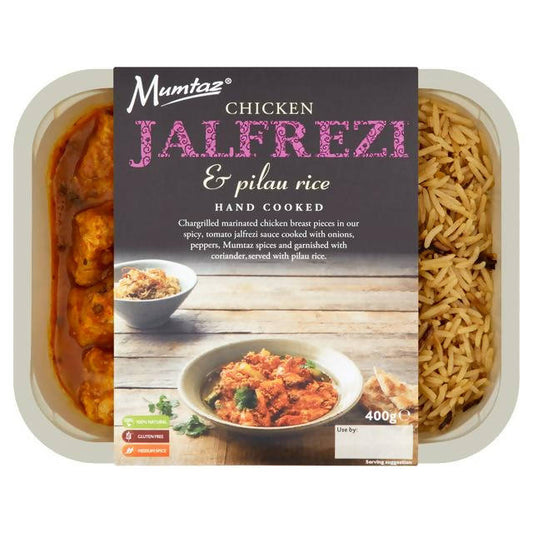 Mumtaz Chicken Jalfrezi & Pilau Rice 400g Cooking sauces & meal kits Sainsburys   