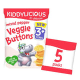 Kiddylicious Mixed Pepper Veggie Buttons 3+ Years 5x8g 3 years + Sainsburys   