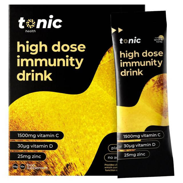 Tonic Health Natural Lemon & Honey High Dose Immunity Drink 10x5.5g