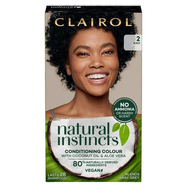 Clairol Natural Instincts Semi-Permanent Hair Dye Black 2