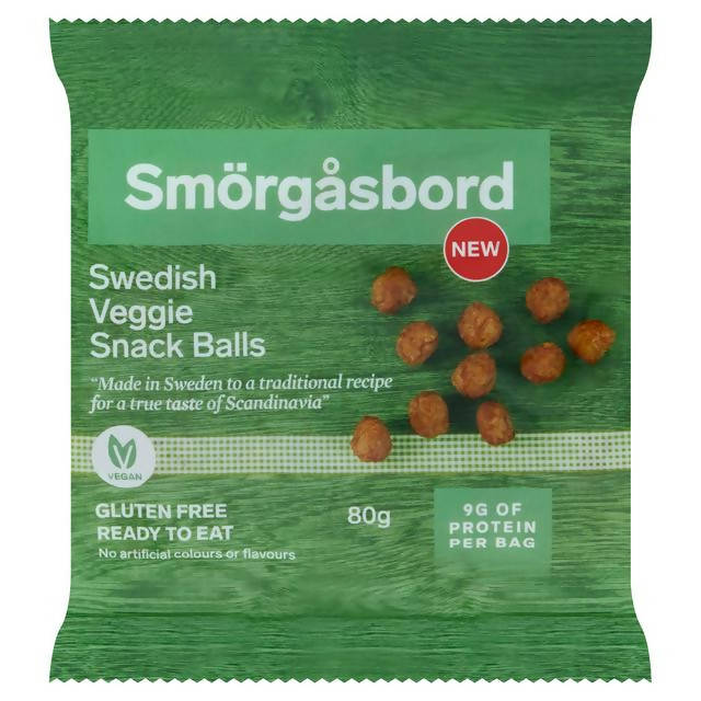 Smorgasbord Swedish Veggie Snack Balls 80g Sharing crisps Sainsburys   