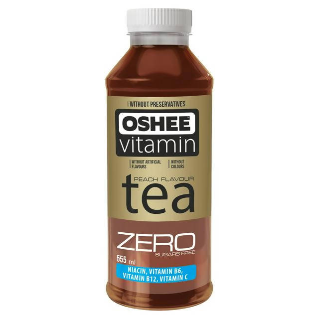 Oshee Vitamin Tea Zero Peach Flavour 555ml Adult soft drinks Sainsburys   