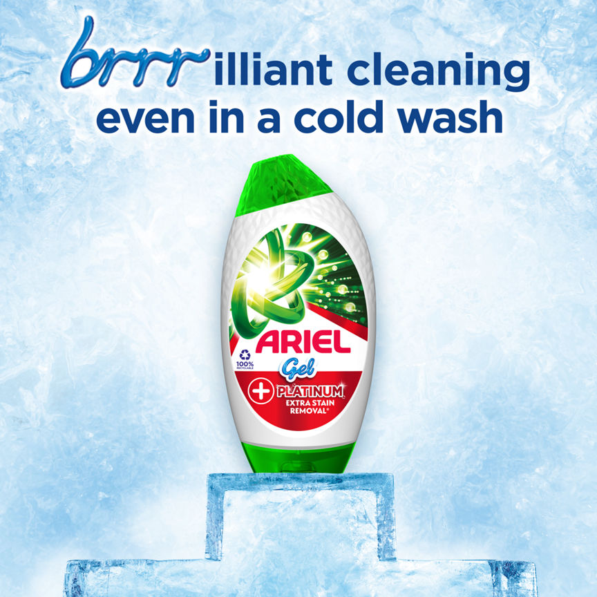 Ariel Washing Liquid Laundry Detergent Gel, 38 Washes +OXI Stain Remover Effect General Household ASDA   