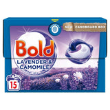 Bold All-in-1 PODS® Washing Liquid Capsules 15 Washes, Lavender & Camomile General Household ASDA   