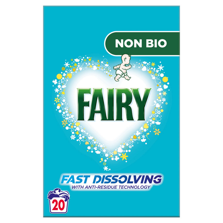 Fairy Non Bio Washing Powder 20 Washes GOODS ASDA   