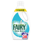 Fairy Non Bio Washing Liquid for Sensitive Skin 38 Washes General Household ASDA   