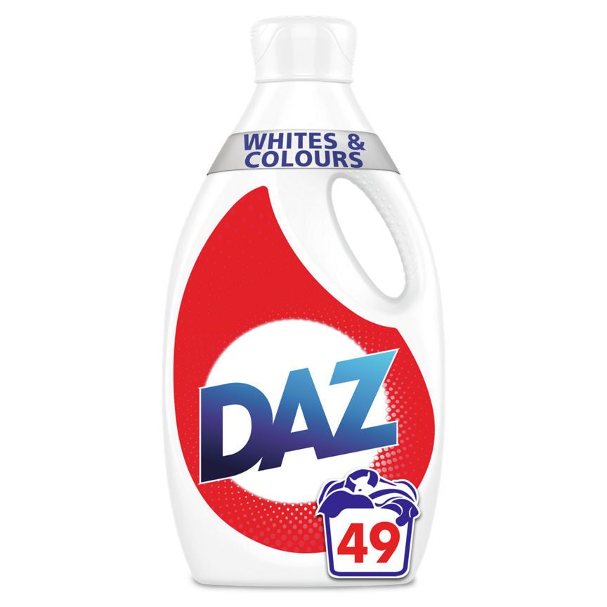 Daz Washing Liquid For Whites & Colour 49 Washes General Household ASDA   