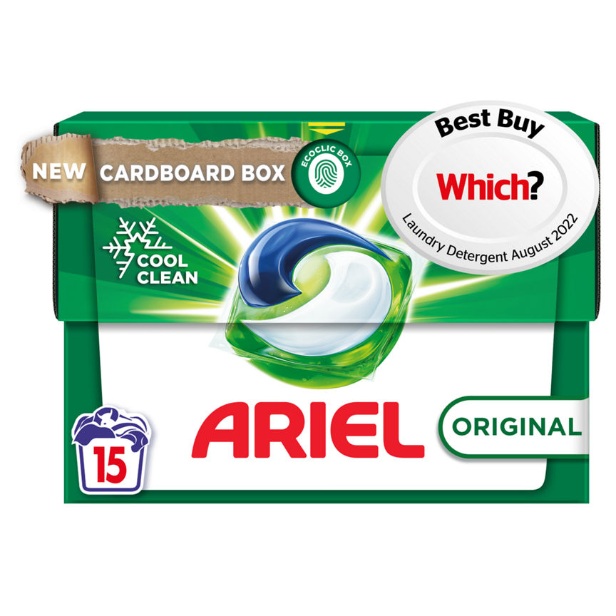 Ariel All-in-1 PODS®, Washing Liquid Capsules 15 Washes