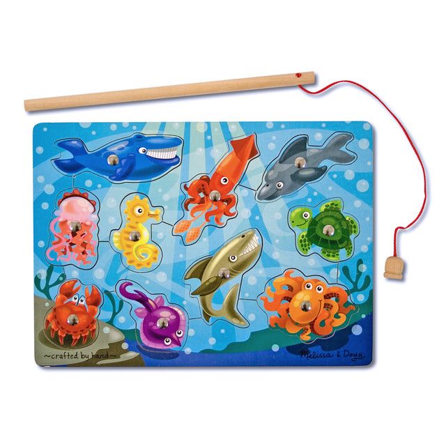 Melissa & Doug Magnetic Wooden Game Fishing, 3yrs+