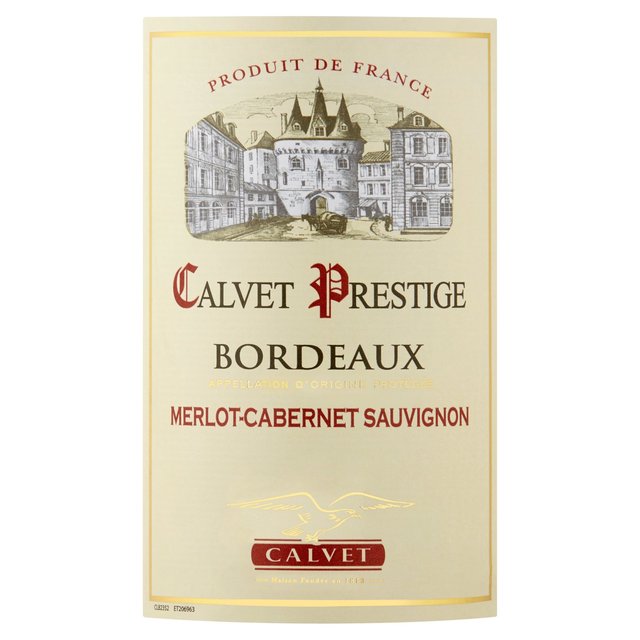 Prestige De Calvet Bordeaux Merlot / Cabernet Sauvignon Rouge