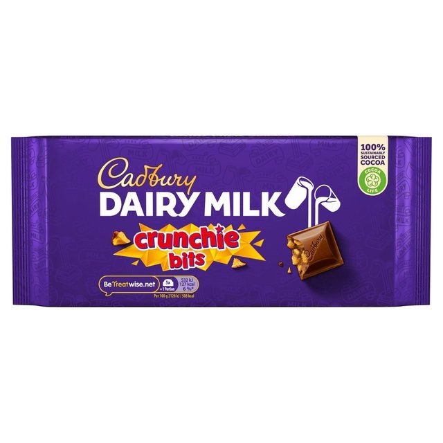 Cadbury Dairy Milk Crunchie Chocolate Bar