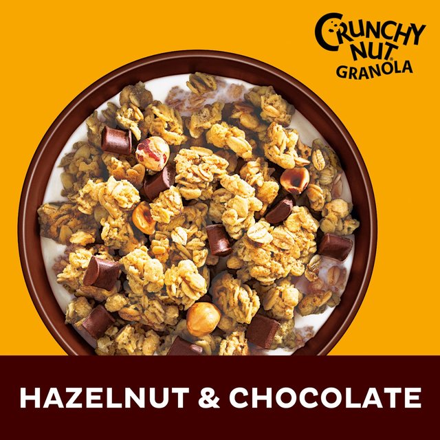 Crunchy müsli with chocolate and hazelnuts