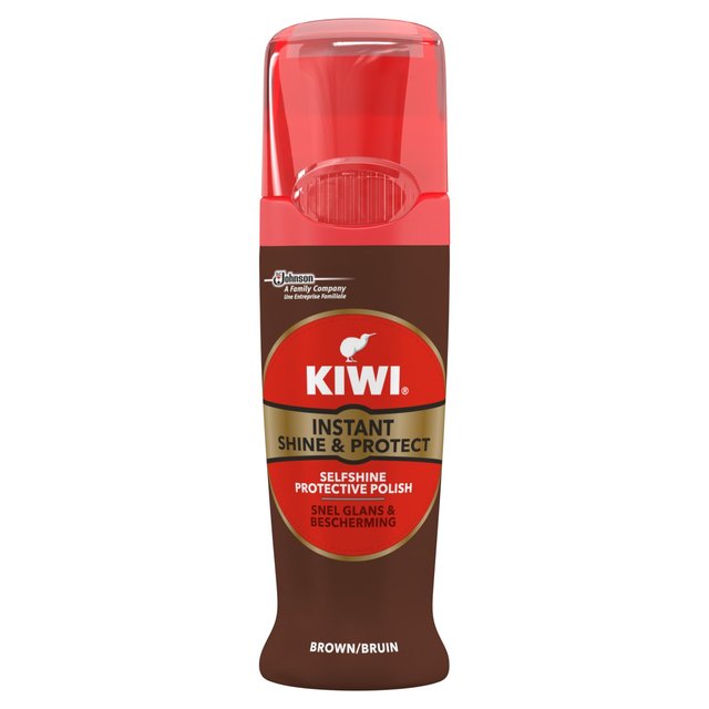 Kiwi Shoe Instant Shine & Protect Brown General Household M&S   