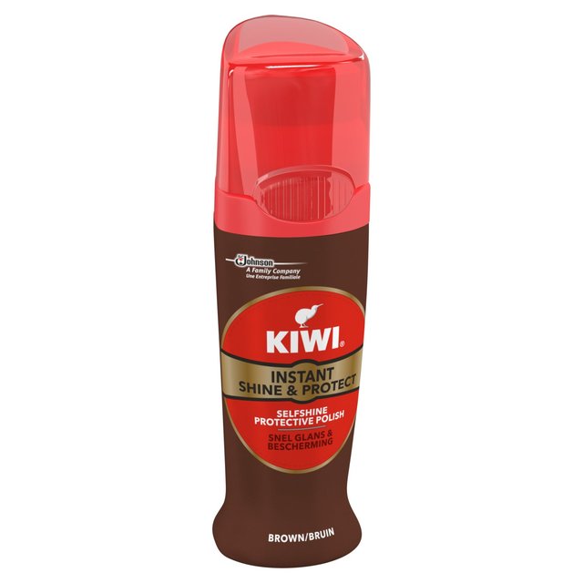 Kiwi Shoe Instant Shine & Protect Brown General Household M&S   