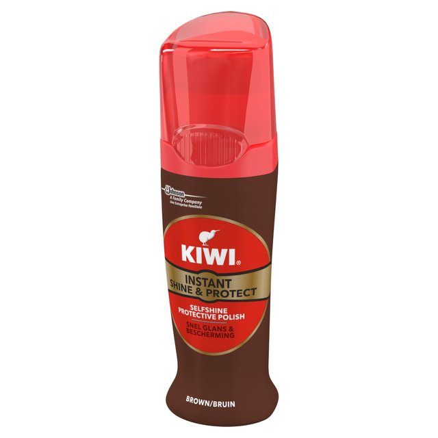 Kiwi Shoe Instant Shine & Protect Brown General Household M&S   