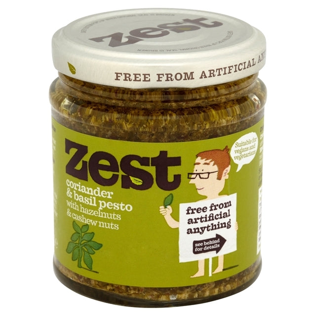 Zest Coriander & Basil Pesto for Vegan Vegetarian & Vegan M&S   