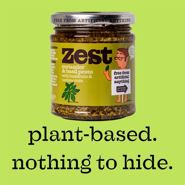 Zest Coriander & Basil Pesto for Vegan Vegetarian & Vegan M&S   