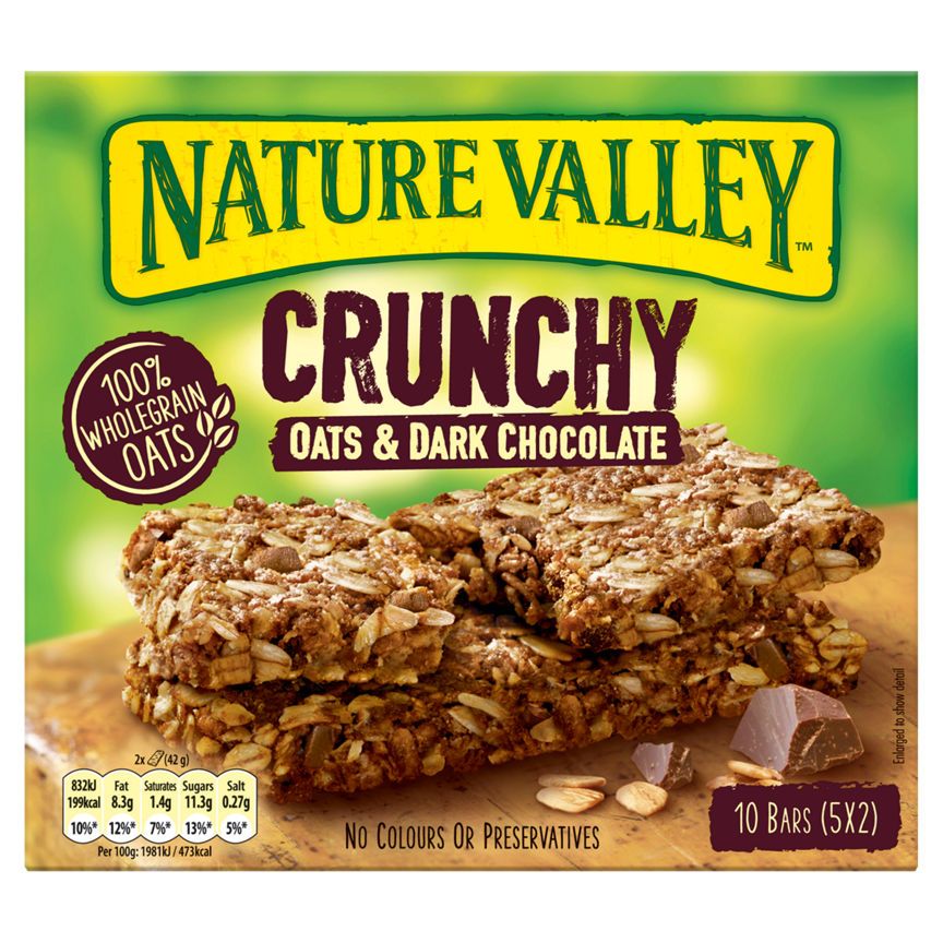 Nature Valley Crunchy Oats & Dark Chocolate Cereal Bars Cereals ASDA   