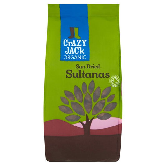 Crazy Jack Organic Sultanas Sugar & Home Baking M&S Title  