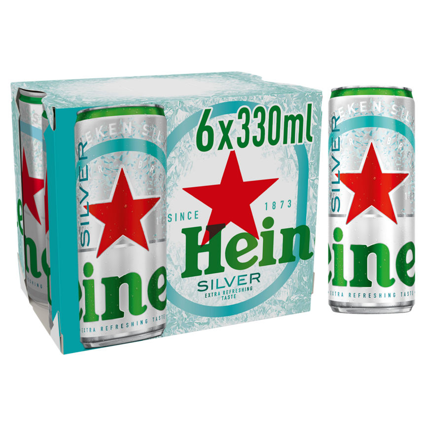 Heineken Silver Beer Lager Cans Beer & Cider ASDA   