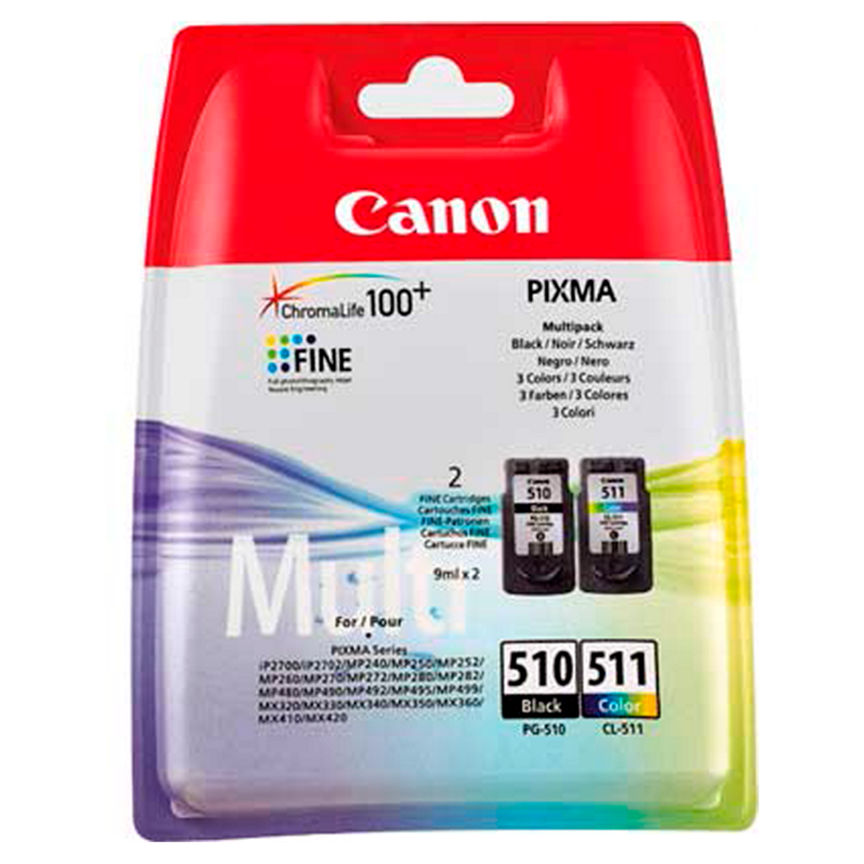 Canon PG510/CL511 Black & Colour Ink Cartridge