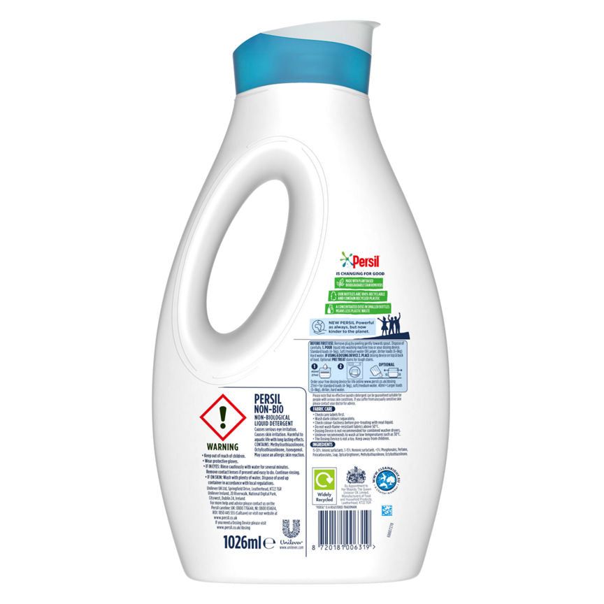 Persil Non Bio Laundry Washing Liquid Detergent 38 Washes