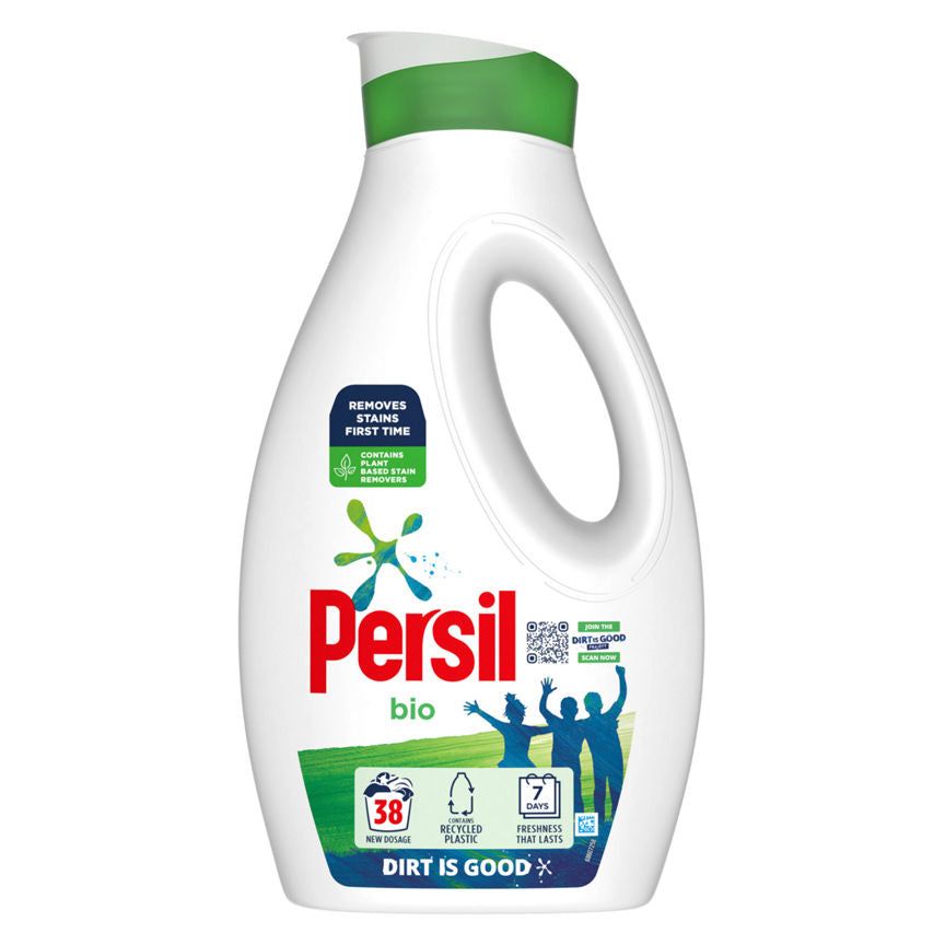 Persil Bio Laundry Washing Liquid Detergent 38 Washes