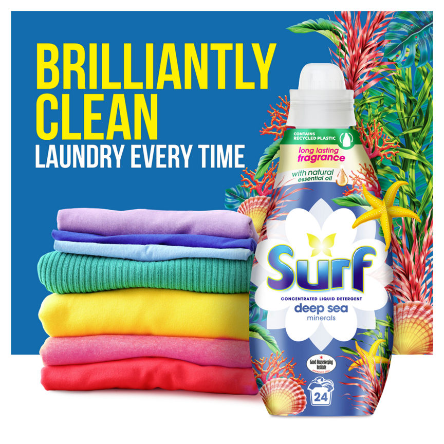 Surf Deep Sea Minerals Concentrated Liquid Laundry Detergent 24 Washes General Household ASDA   