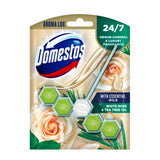 Domestos White Rose & Tea Tree Oil Toilet Block Accessories & Cleaning ASDA   