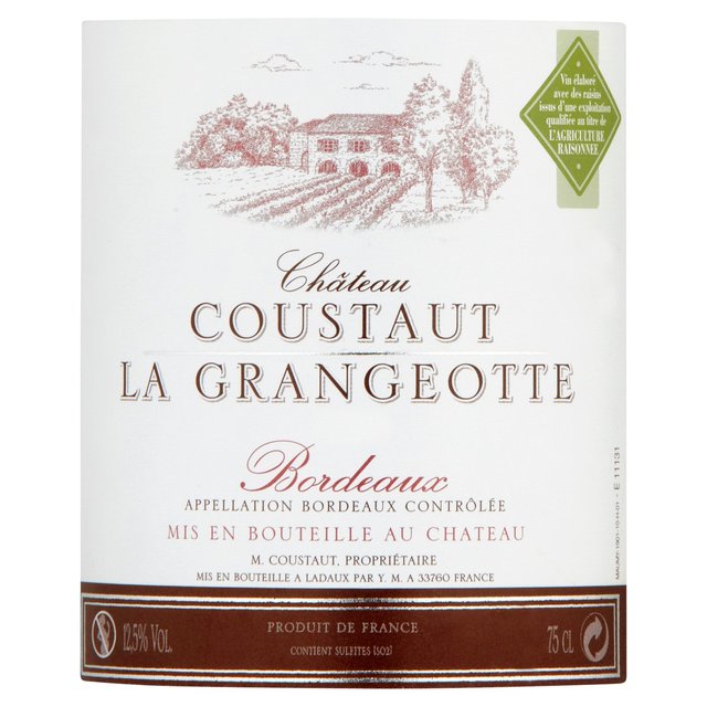 Yvon Mau Chateau Coustaut la Grangeotte Bordeaux Rouge Wine & Champagne M&S   