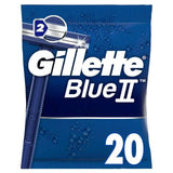 Gillette Blue II Disposable Razors x20 men's razors & blades Boots   