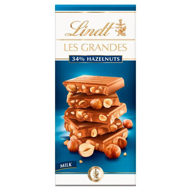 Lindt Les Grandes Milk Chocolate Hazelnut Bar 150g