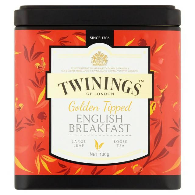 Twinings Golden Tipped English Breakfast Loose Leaf Tea 100g