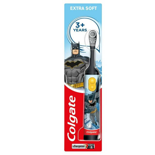 Colgate Kids Batman Extra Soft Battery Toothbrush, 3+ Years Age 3-5 Boots   