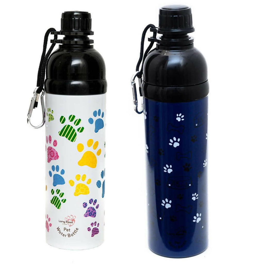 Long Paws Lick n Flow Dog Water Bottle In Two Designs, 750ml