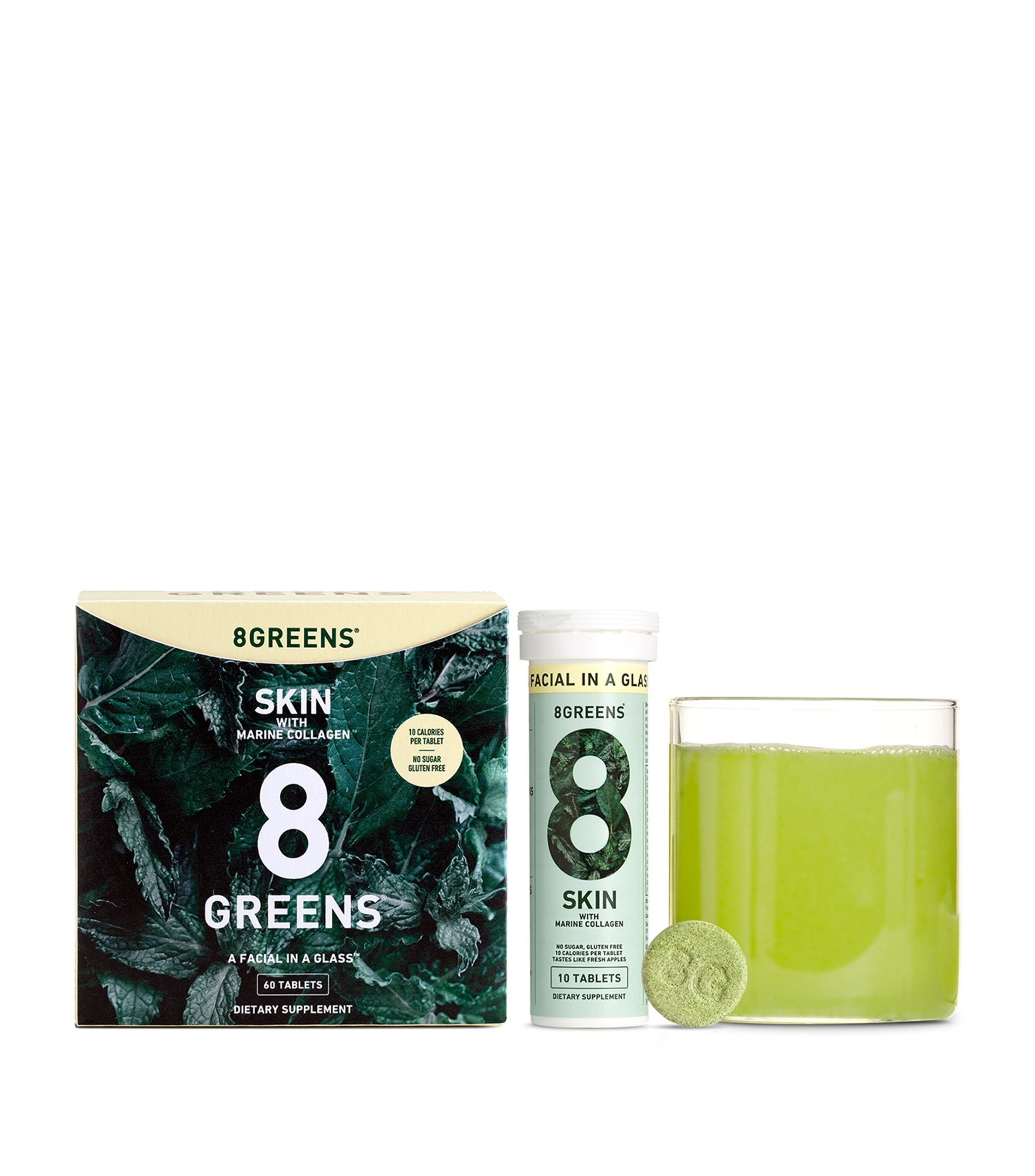 Real Greens Skin Effervescent Fresh Apples Tablets (30 Tablets) GOODS Harrods   