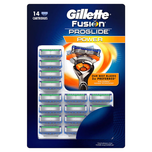Gillette Fusion ProGlide Power, 14 Blades Razors Costco UK   