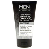 Men Advance Multi-Action Purifying Charcoal Face Wash 150ml skincare Sainsburys   