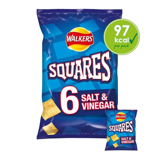 Walkers Squares Salt & Vinegar Snacks Free from M&S   