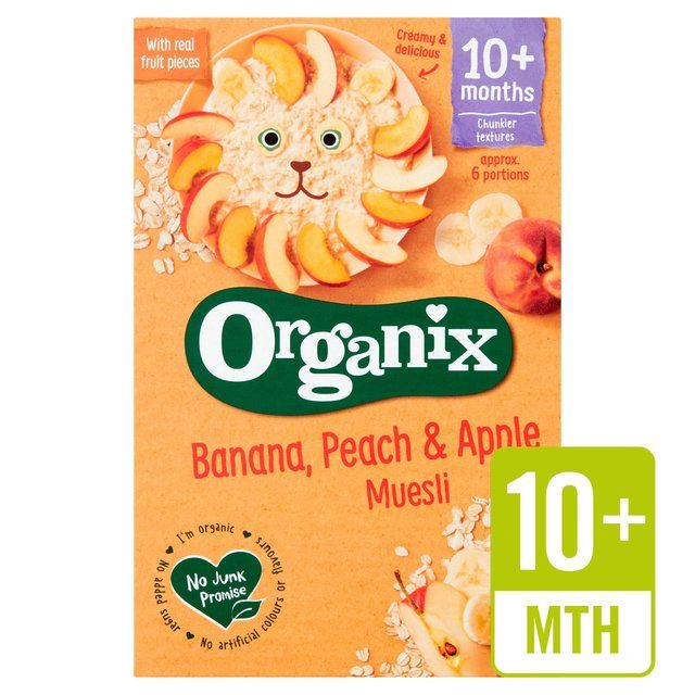 Organix Banana Peach & Apple Organic Baby Muesli, 10 mths+ Food Cupboard M&S Default Title  